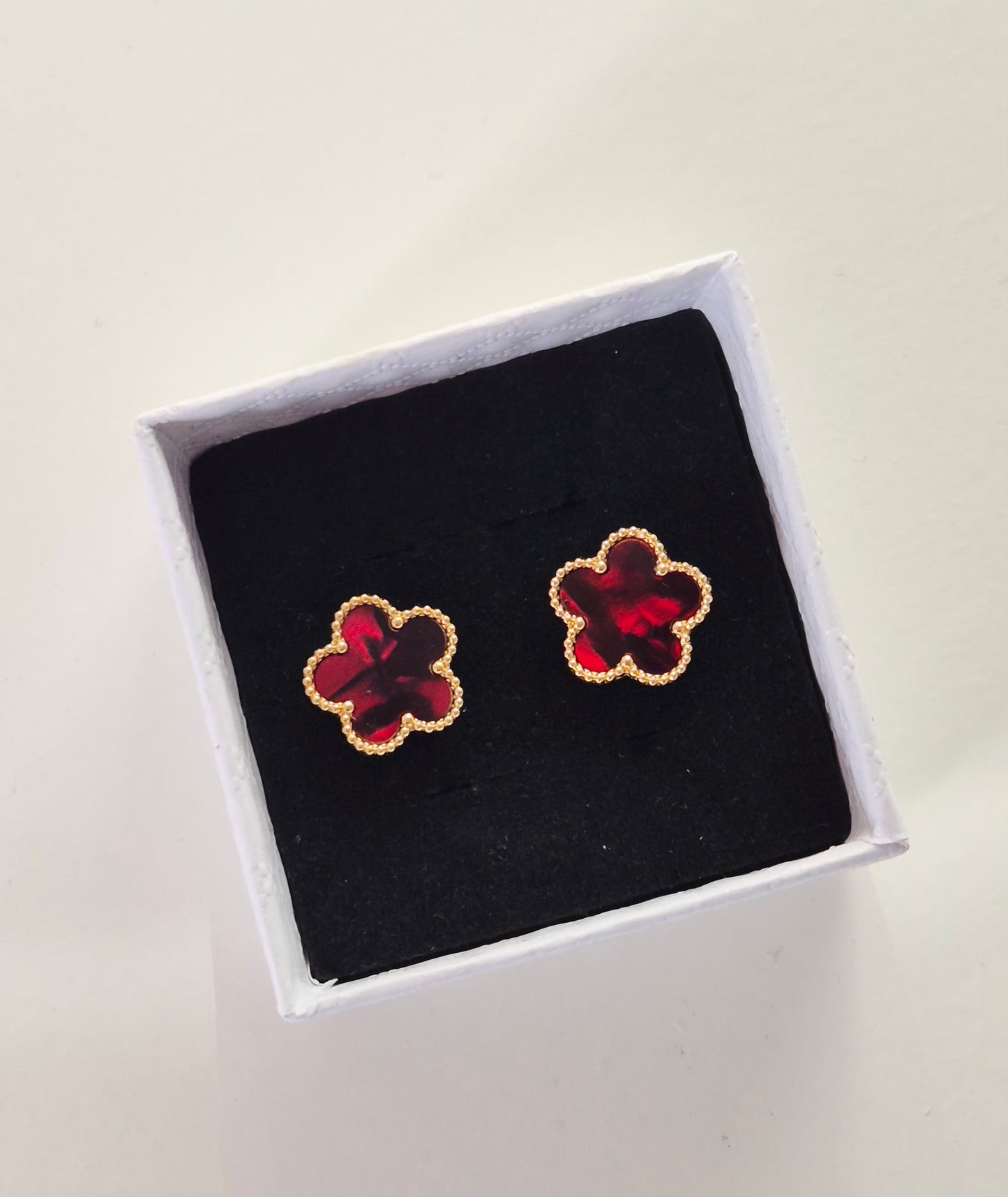 Boucles d’oreilles Burgundy Bloom
