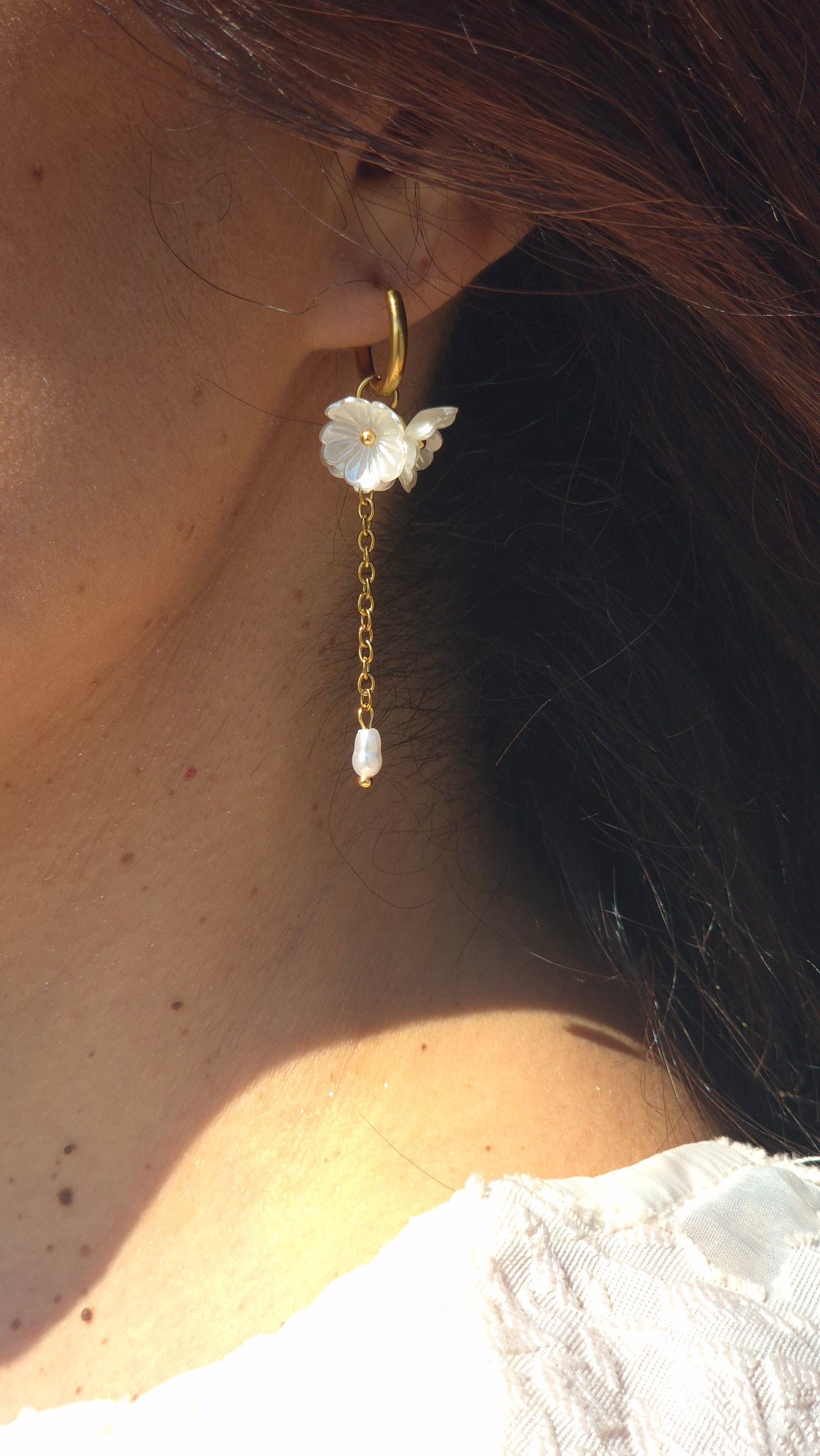 Boucles d’oreilles Gardénia