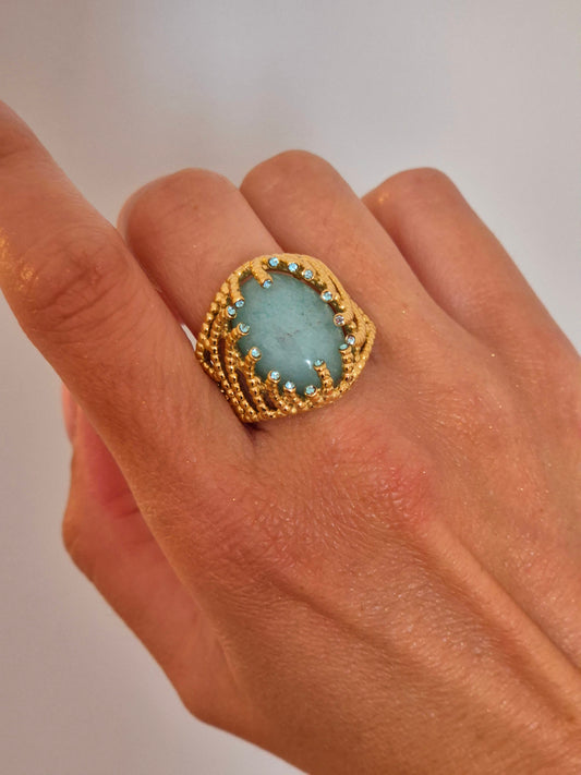 Bague Blue Médusa