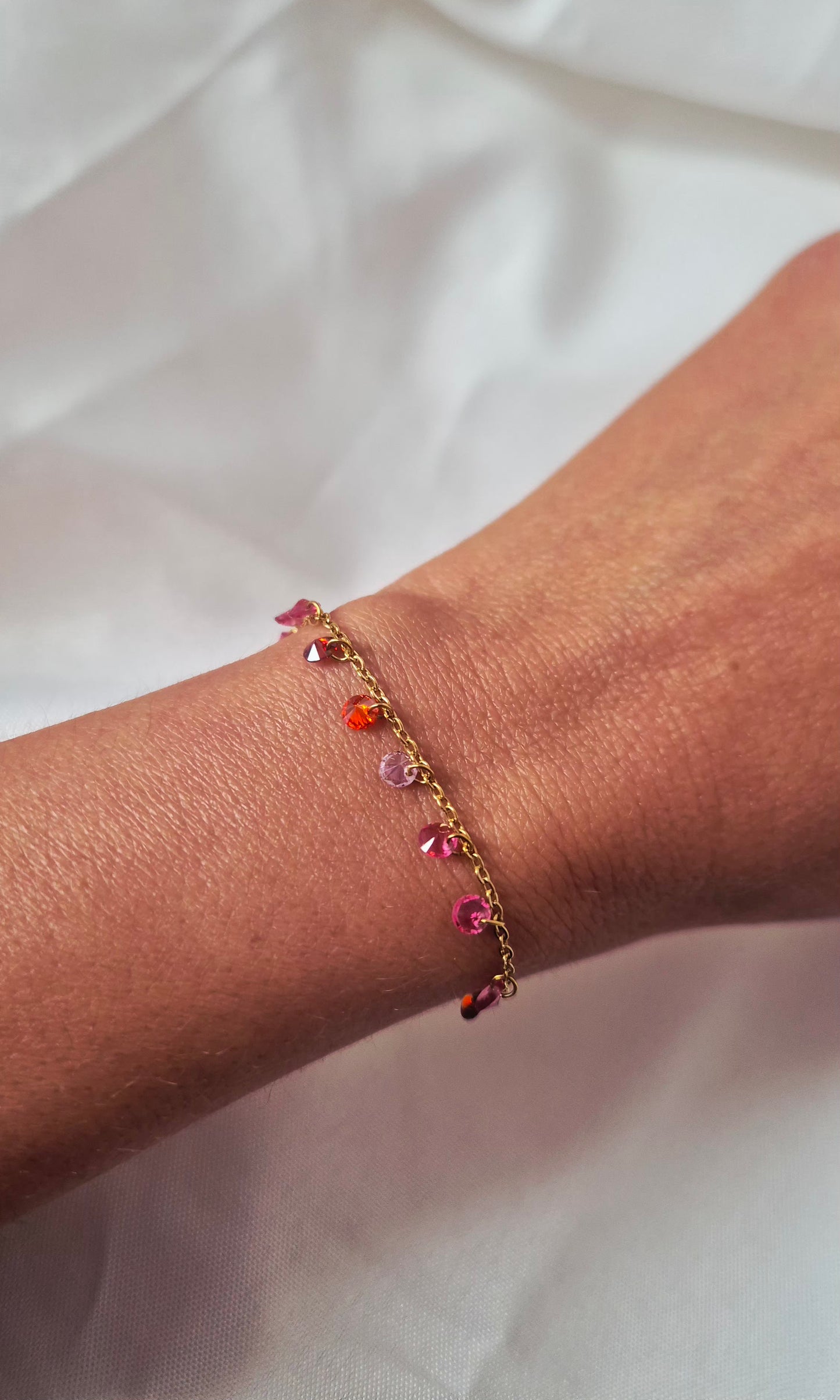 Bracelet crystal rose